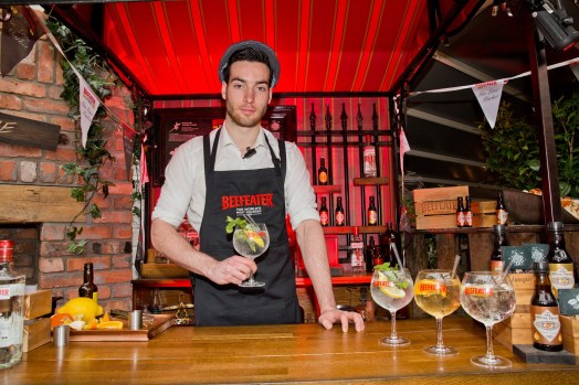 The launch of the Beefeater Gin Lane Market Experience, where they were treated to an exclusive master class with Beefeater Master Distiller Desmond Payne.”