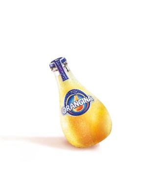 Orangina Glass Bottle Shadow