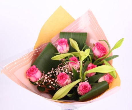Mothers Day Classic Rose & Lily Bouquet